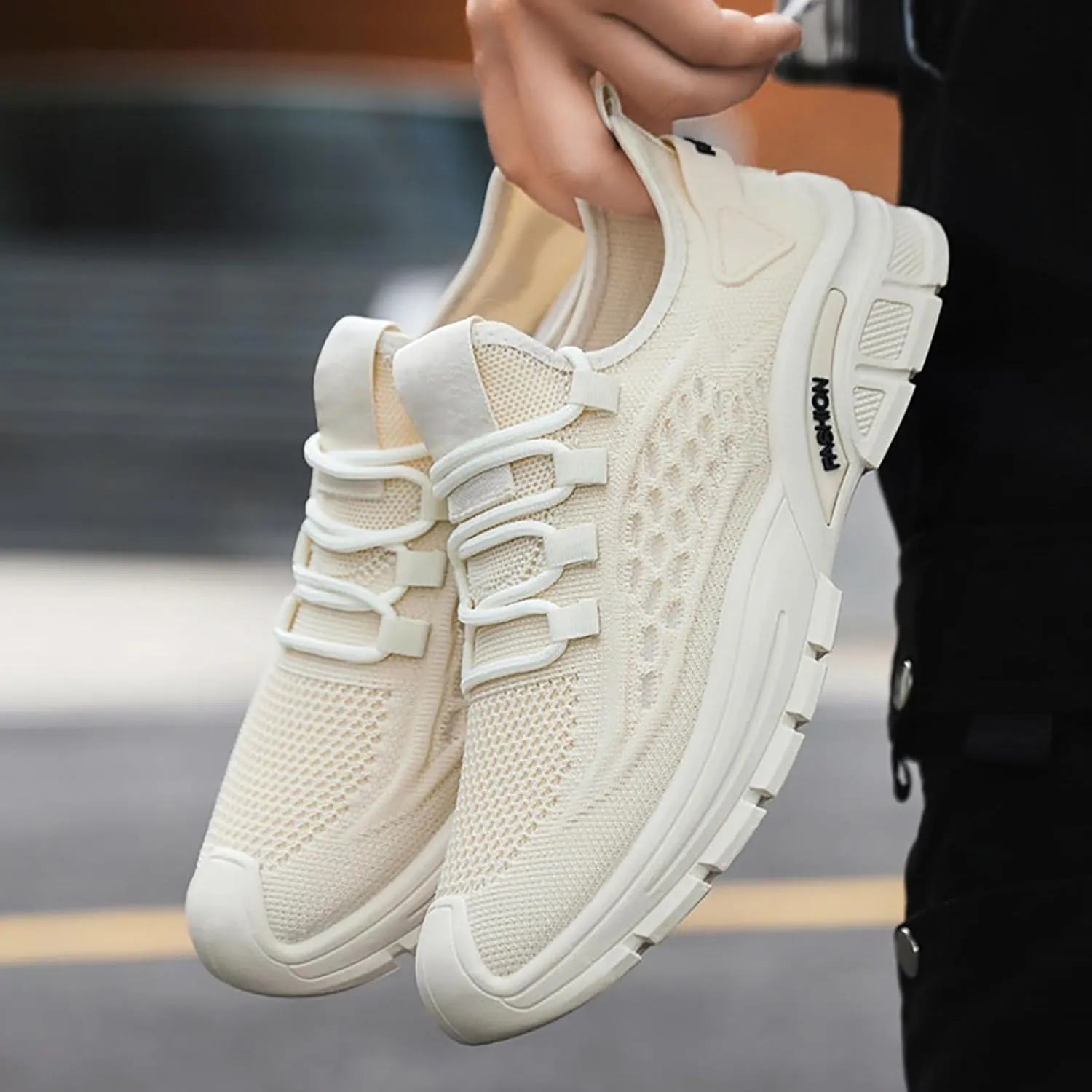Men's Single Foot Stirrup Sneakers Mesh Comfortable Orthopedic Casual Shoes Postal Worker Summer Fashion Shoes