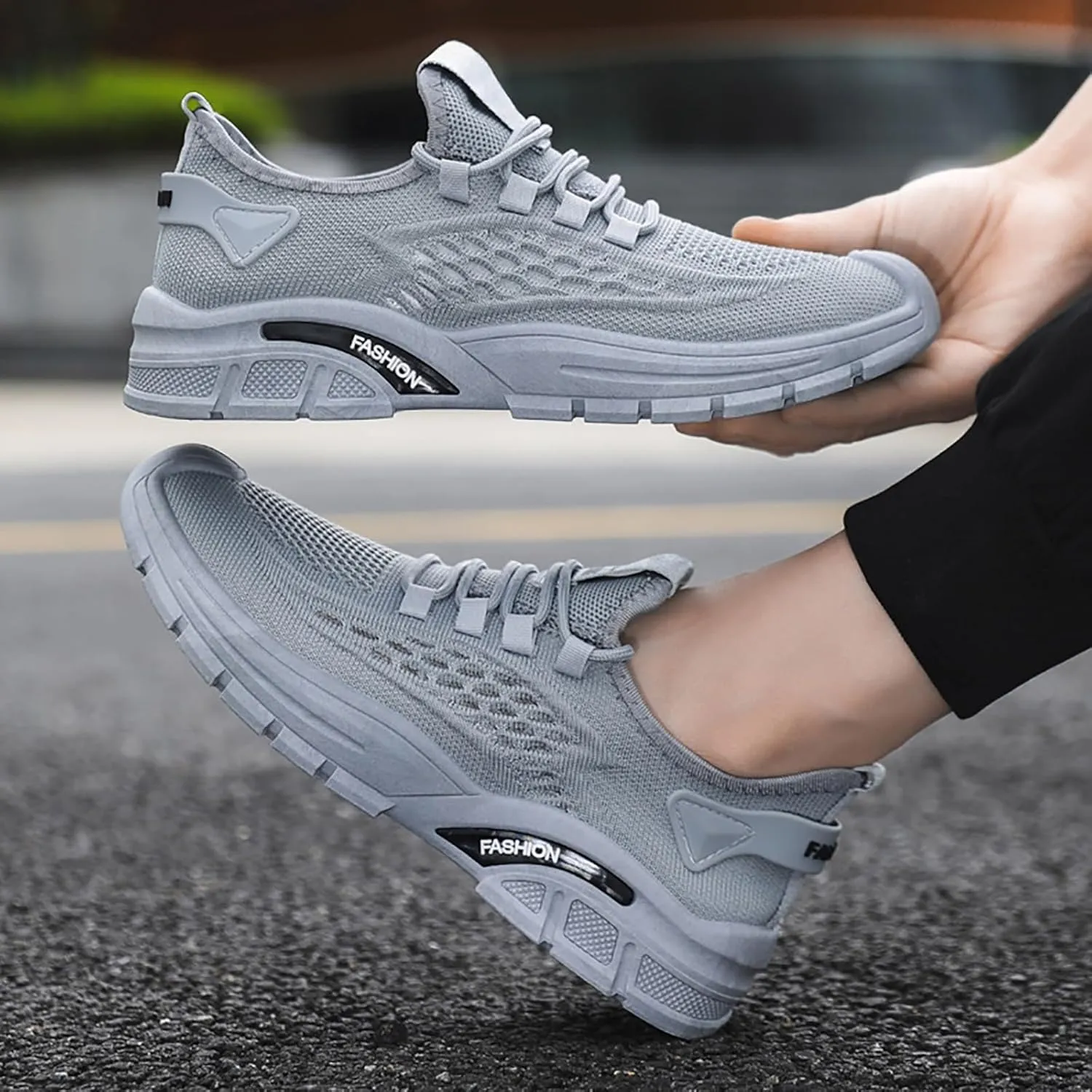 Men's Single Foot Stirrup Sneakers Mesh Comfortable Orthopedic Casual Shoes Postal Worker Summer Fashion Shoes
