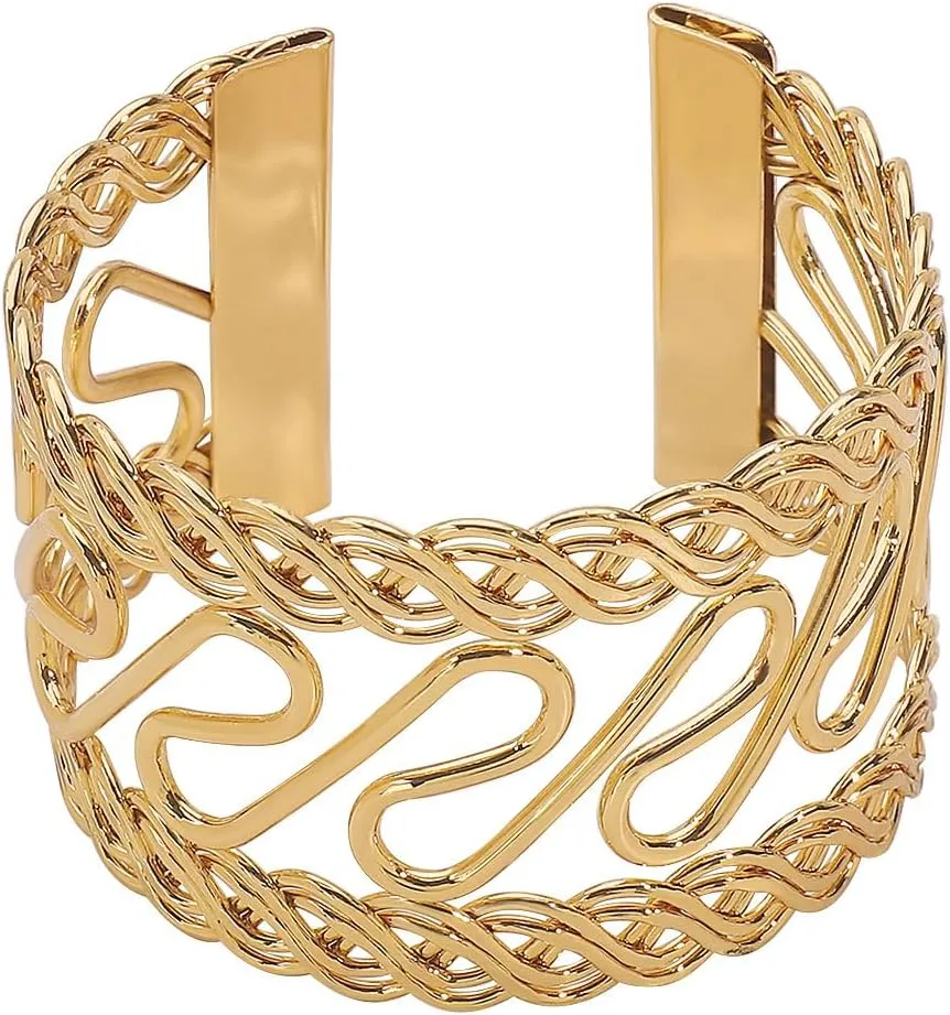 Minimalist Bangle Bracelets Chunky Bangles Bracelet Trendy Cuff Open Bracelets for Women Jewelry