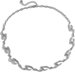 Minimalist Necklace Collar Chain Irregular Y2k Daily Versatile Fashion Jewelry for Women Silver