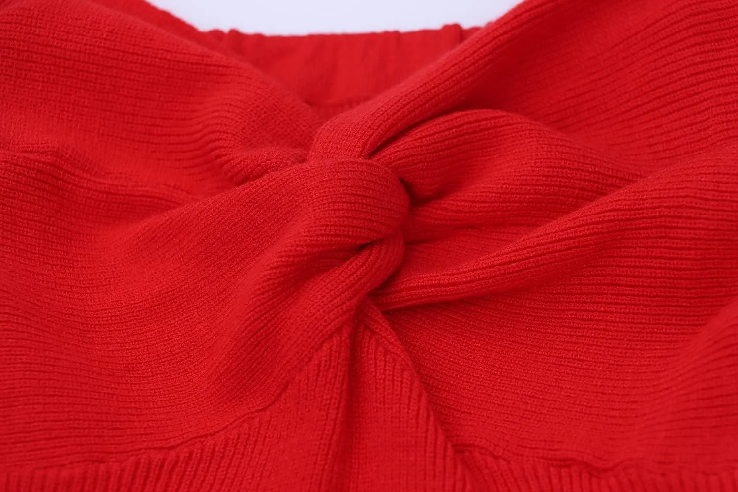MISSACTIVER Women Twist Knot Front Knit Tube Tank Top Sleeveless Off Shoulder Strapless Crosscriss Backless Crop Camisole