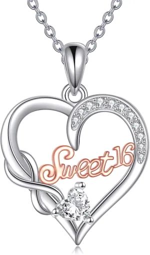 Mothers Day Gifts for Her 925 Sterling Silver Mom Granddaughter Nana Grandma Infinity Heart Jewelry for Women Mom Gifts