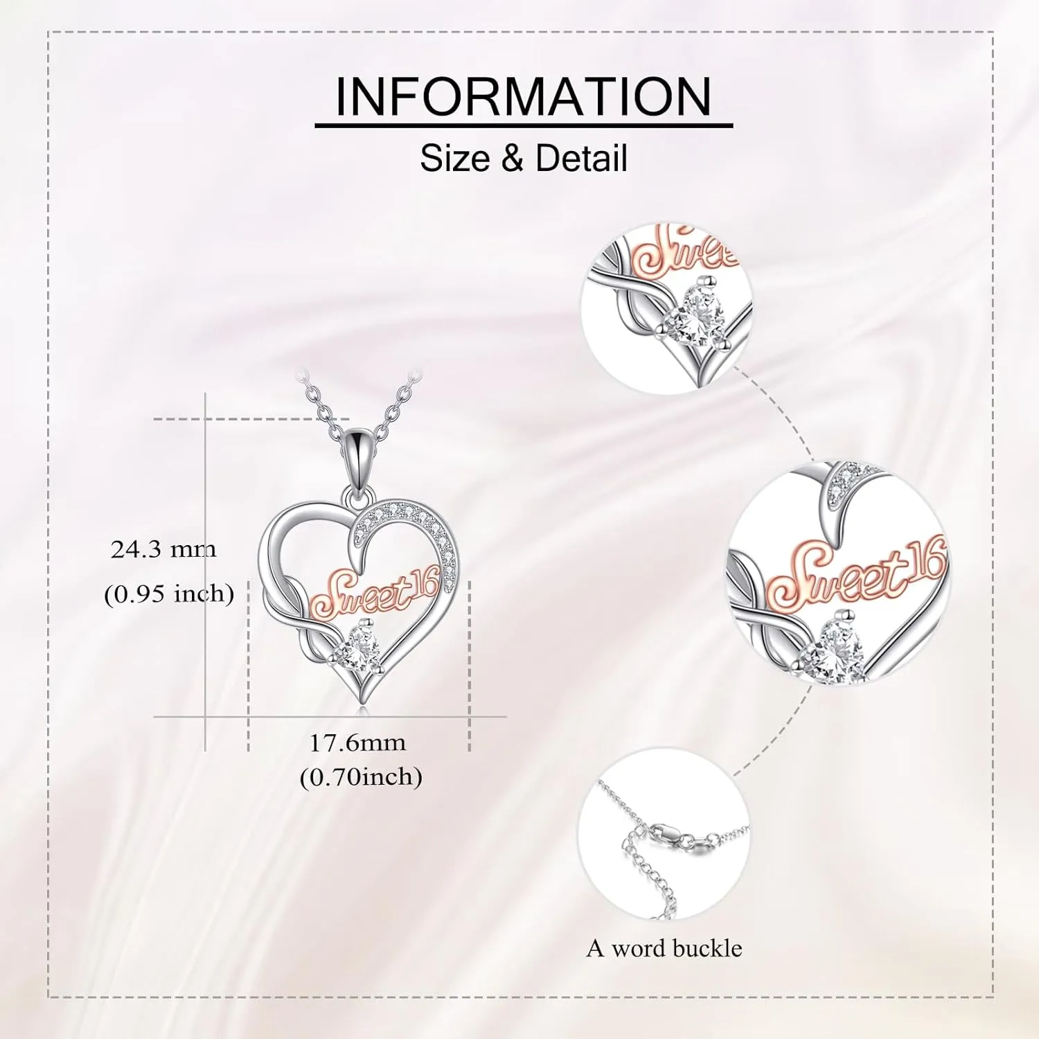 Mothers Day Gifts for Her 925 Sterling Silver Mom Granddaughter Nana Grandma Infinity Heart Jewelry for Women Mom Gifts