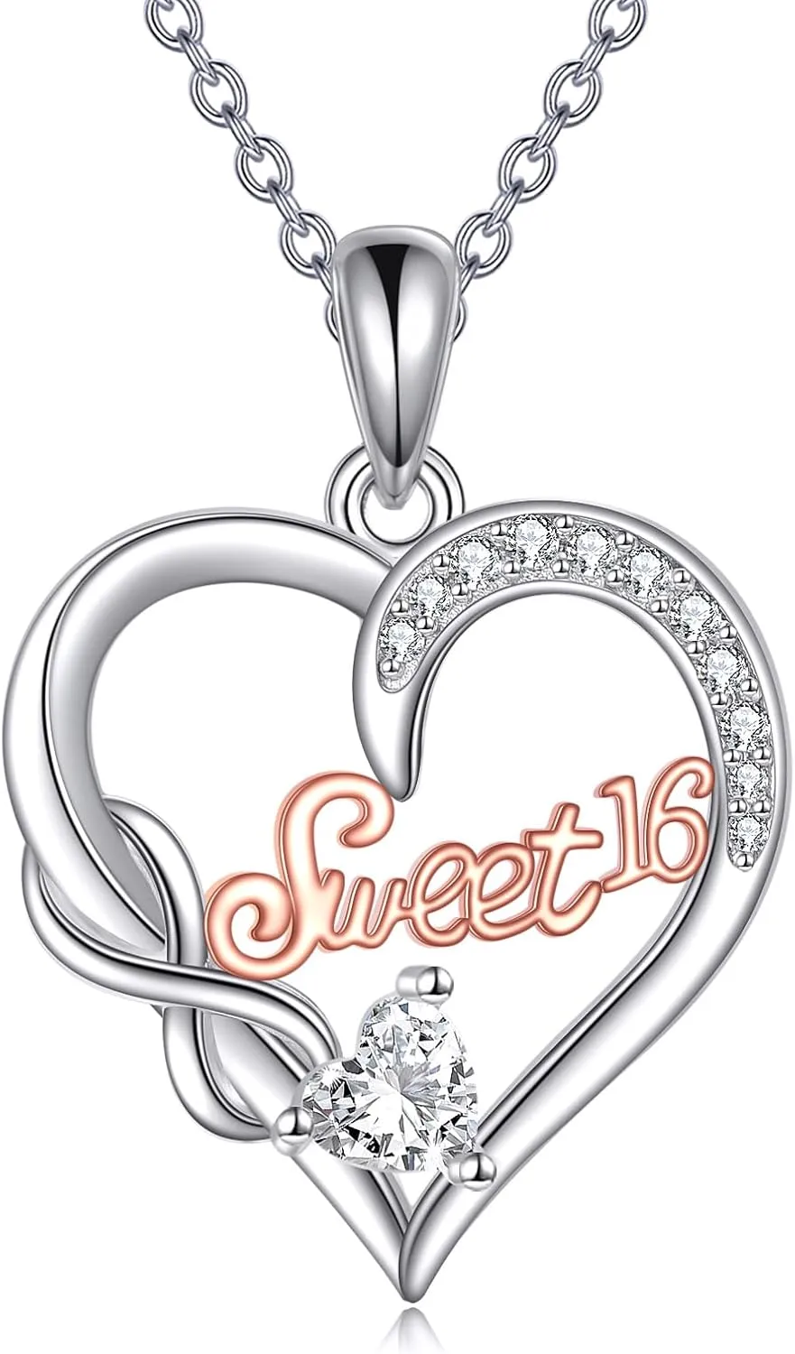 Mothers Day Gifts for Her 925 Sterling Silver Mom Granddaughter Nana Grandma Infinity Heart Jewelry for Women Mom Gifts