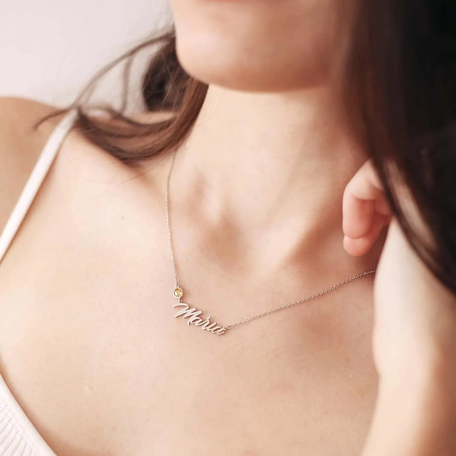 MOTICIUS Custom Name Necklace Personalized Necklaces for Women Custom Multi Name Necklaces for Women Personalized Family Names Necklace Customized Jewelry Gifts for Mom