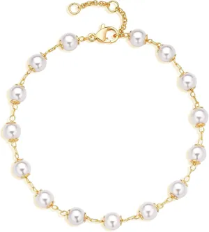 MTMY Gold Chain Bracelet for Women 14K Gold Plated Dainty Bracelets with Adjustable Chain Cute Bracelet Gold Trendy Jewelry