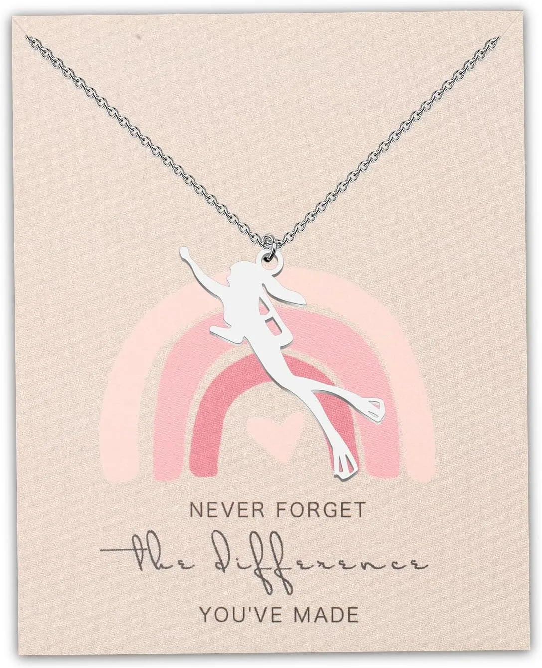 MYOSPARK Diver Gift Diving Necklace Water Sports Necklace Dive Team Gift Diving Jewelry Gift for Dive Lover Dive Coach