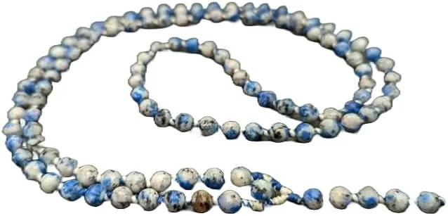Natural Azurite 6mm 108 Mala Beads, Spiritual, Meditation Beads, Reiki, Japa Mala, Buddhist Prayer Beads, Yoga Bracelet, healing beads LKMALA-RRGU-199
