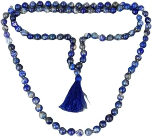Natural Lapis Lazuli 8mm 108 Mala Beads, Spiritual, Meditation Beads, Reiki, Japa Mala, Buddhist Prayer Beads, Yoga Bracelet, healing beads LKMALA-RRGU-378