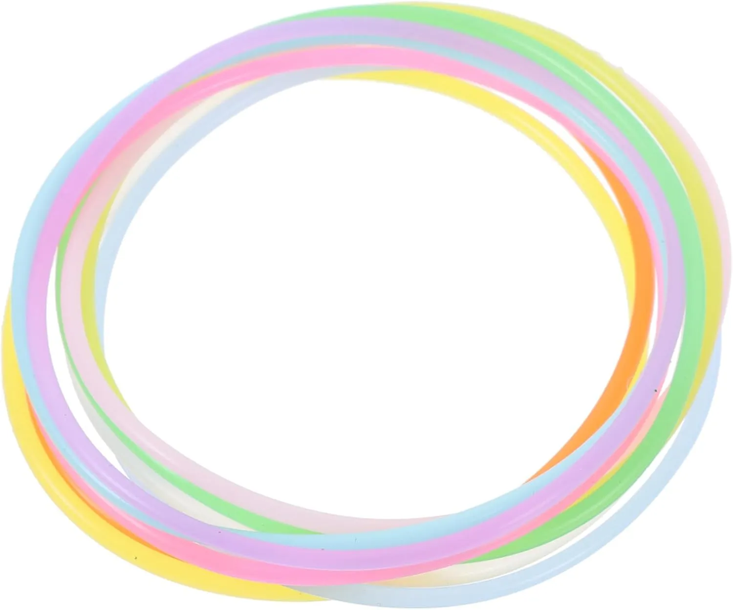 Neon Bracelets for Boys and Girls Glow in The Dark Silicone Wristbands 80s 90s Accessories