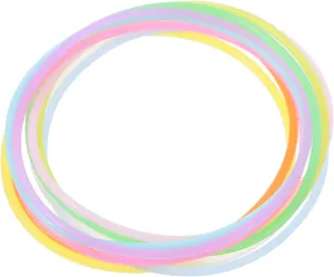 Neon Bracelets for Boys and Girls Glow in The Dark Silicone Wristbands 80s 90s Accessories
