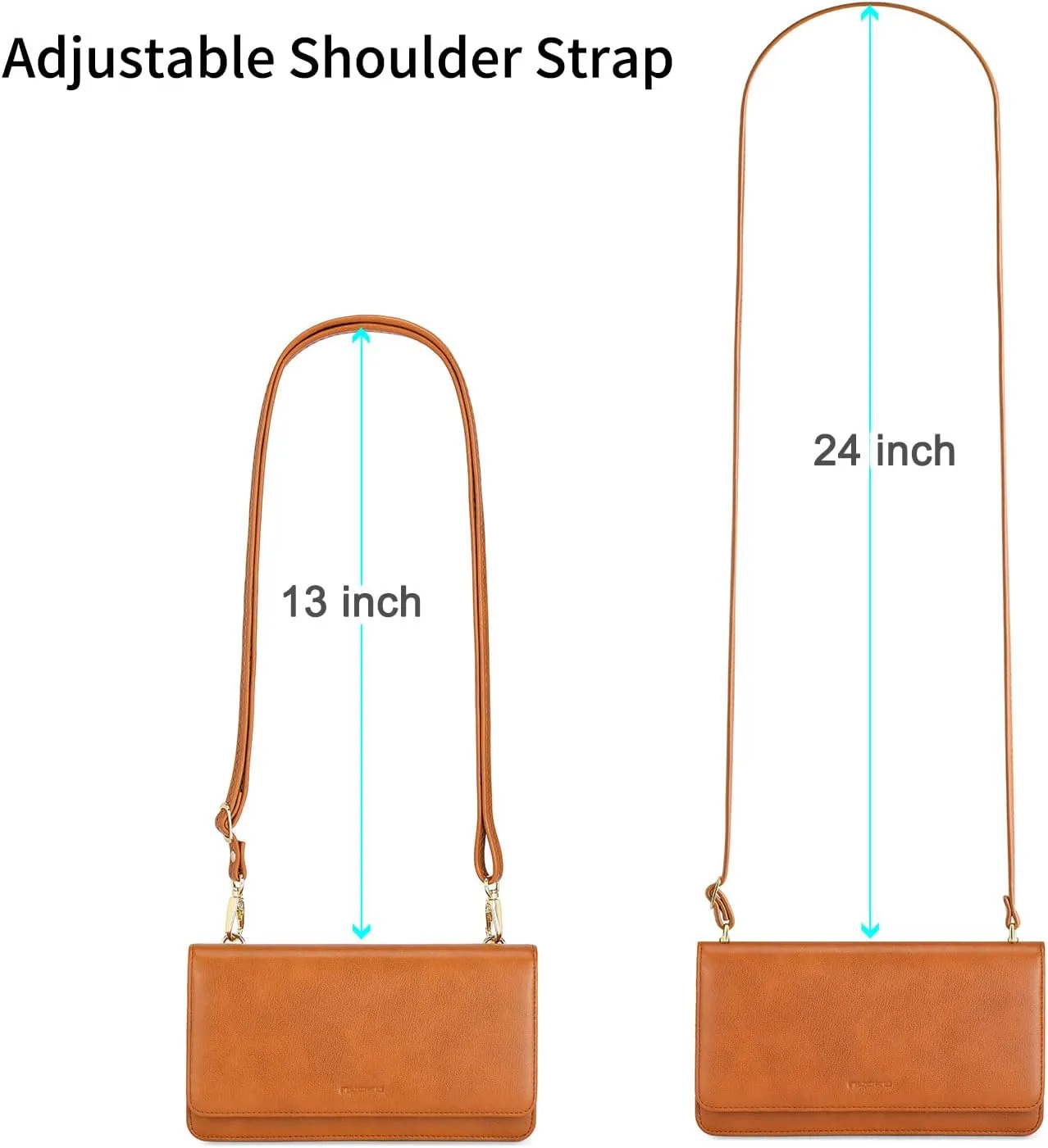 nuoku Crossbody Bag for Women, Phone Wallet Purses PU Leather Satchel, Small Shoulder Bags
