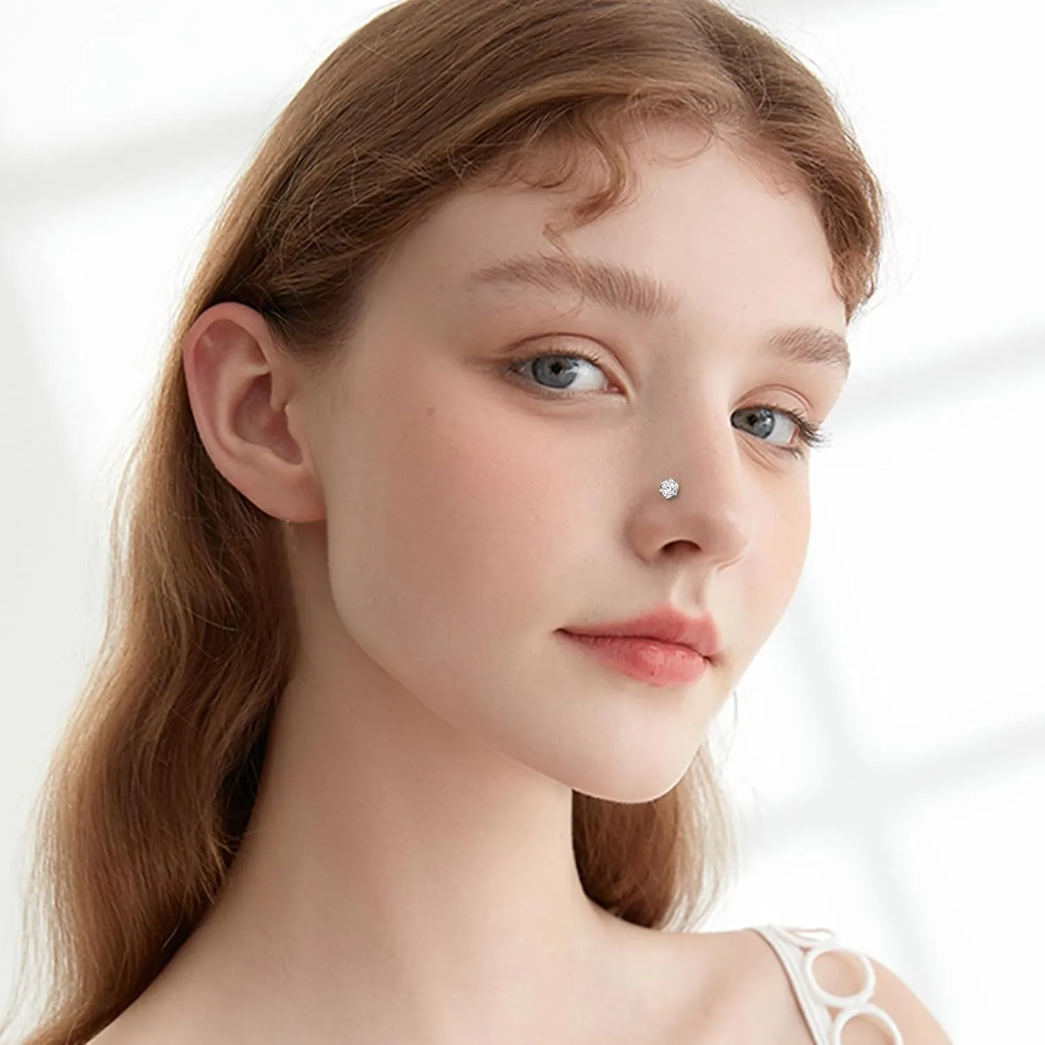 ONESING 9-40 Pcs Nose Rings - Hoops, Studs & L Shape - Hypoallergenic Stainless Steel Nose Piercings for Women & Men