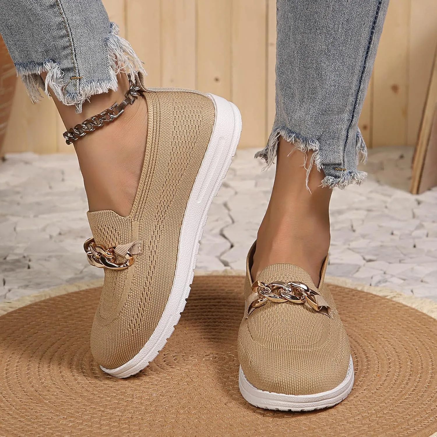 Orthopedic Shoes for Women Breathable Cushion Sneakers Tennis Shoes Trendy Loafers Mesh Walking Shoes Daily Shoes