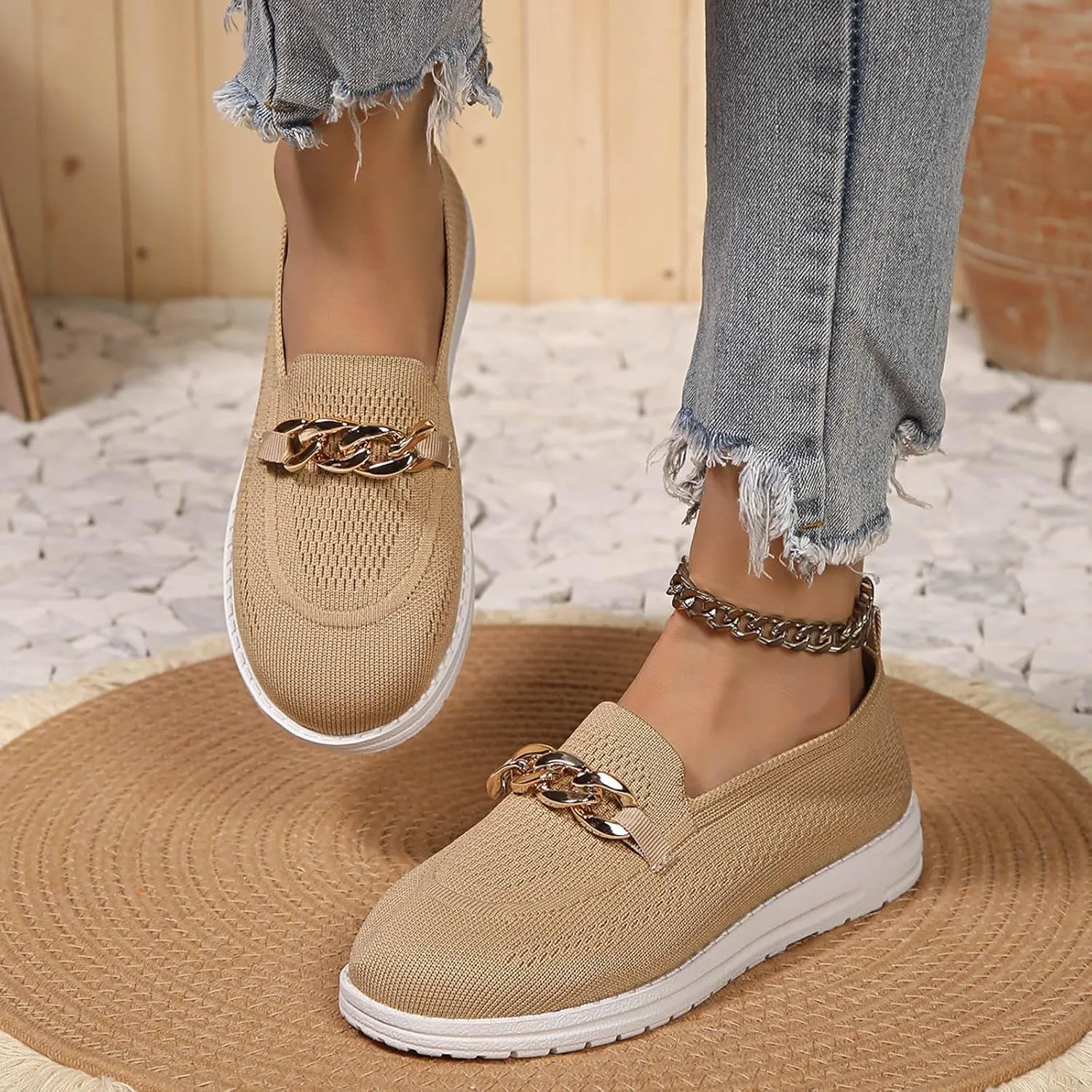 Orthopedic Shoes for Women Breathable Cushion Sneakers Tennis Shoes Trendy Loafers Mesh Walking Shoes Daily Shoes