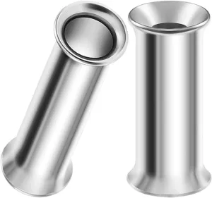 Pair of 316L Surgical Steel Double Flared Saddle Piercing Jewelry Stretcher Ear Plugs Earring Lobe flesh Tunnel