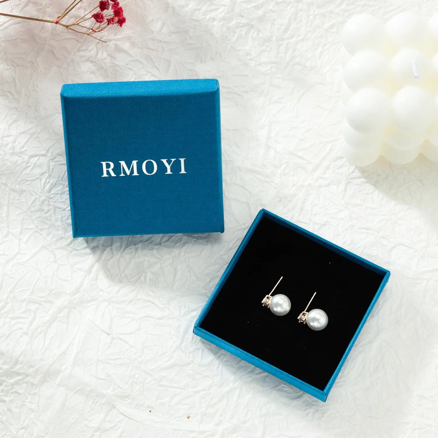Pearl Earrings,6mm/8mm/10mm Gold/Silver Pearl Stud Earrings for Women Dainty 14K Gold CZ Diamond Earring Trendy Hypoallergenic Wedding Earring for Women Bridesmaid Gift