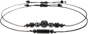 Pingyongchang 2Pcs Evil Eye Bracelets Handmade Beaded Natural Stone Bracelets Black Obsidian Protection Bracelets Couple Friendship Jewelry Gifts for Women Men