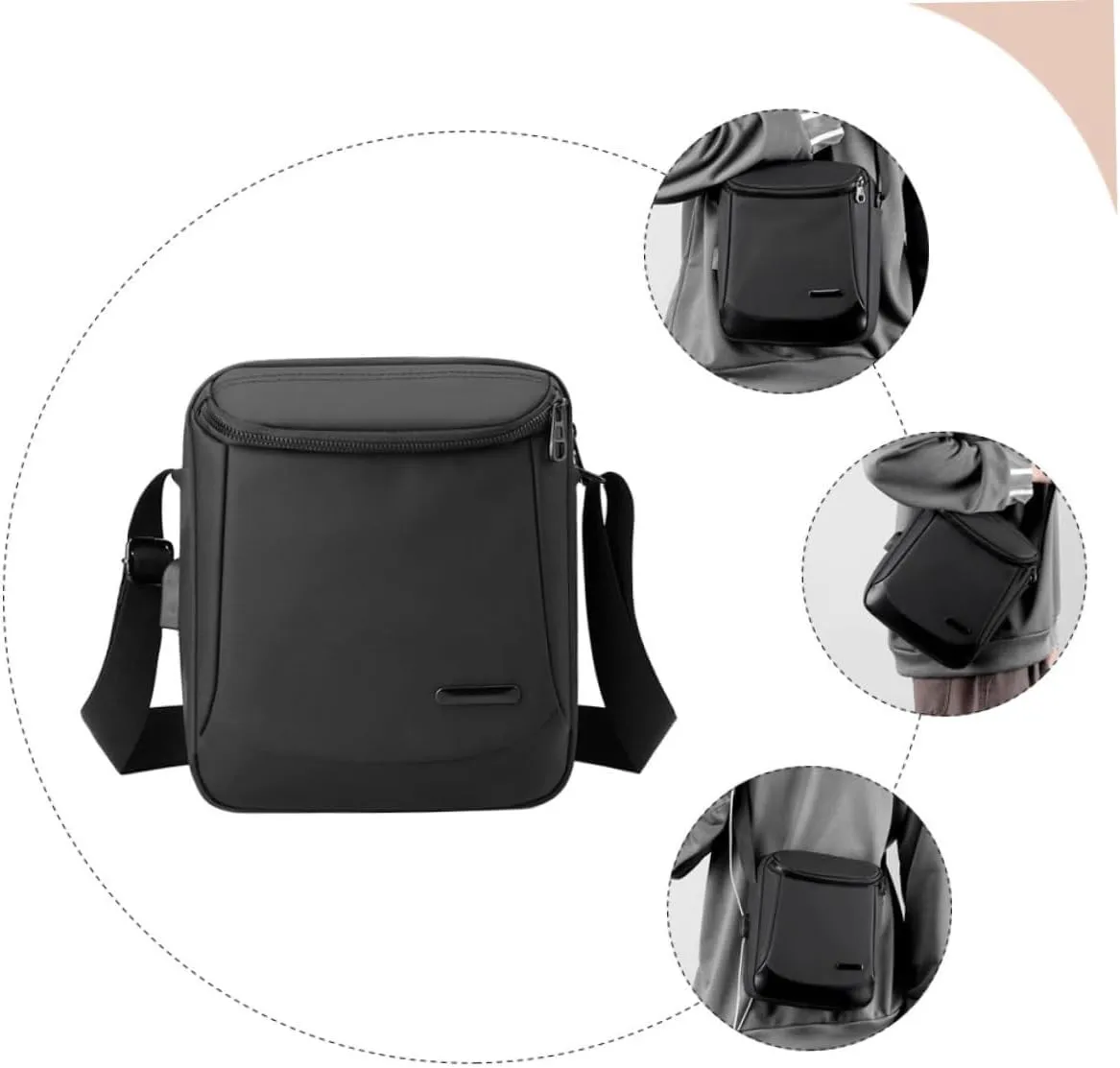 PRETYZOOM Shoulder Bags Shoulders Bag Single Shoulder Bag for Men Nylon Briefcase Men's Briefcase Proper Storage