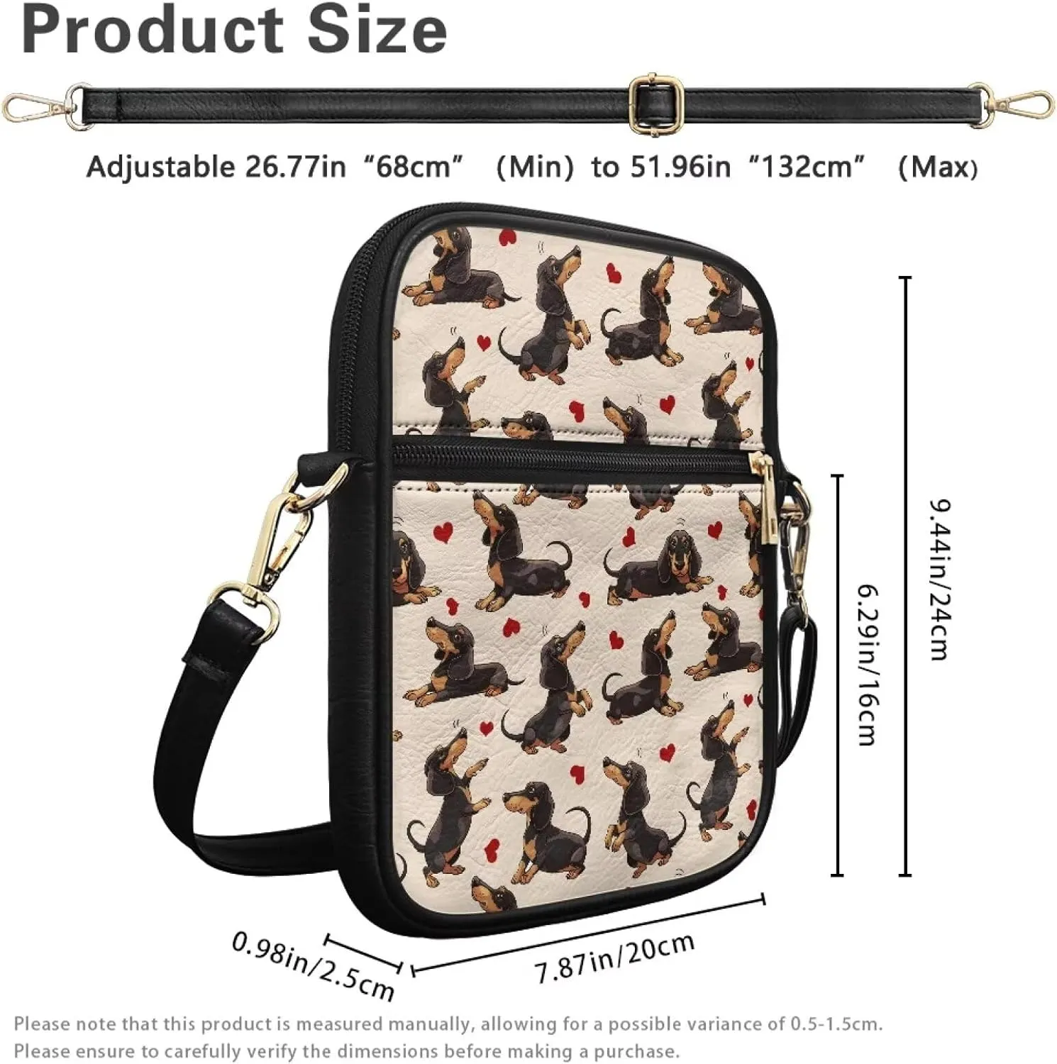 PU Leather Messenger Bag for Women Men Lightweight Crossbody Shoulder Bags with Adjustable Straps Travel Satchel