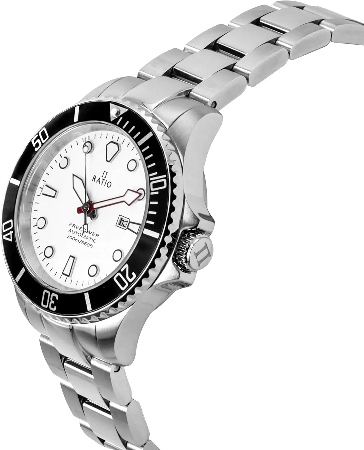 RATIO FreeDiver Sapphire Crystal Women's Diver Watch Japanese Automatic Movement Dive Watch 200m Water Resistant Diving Watch