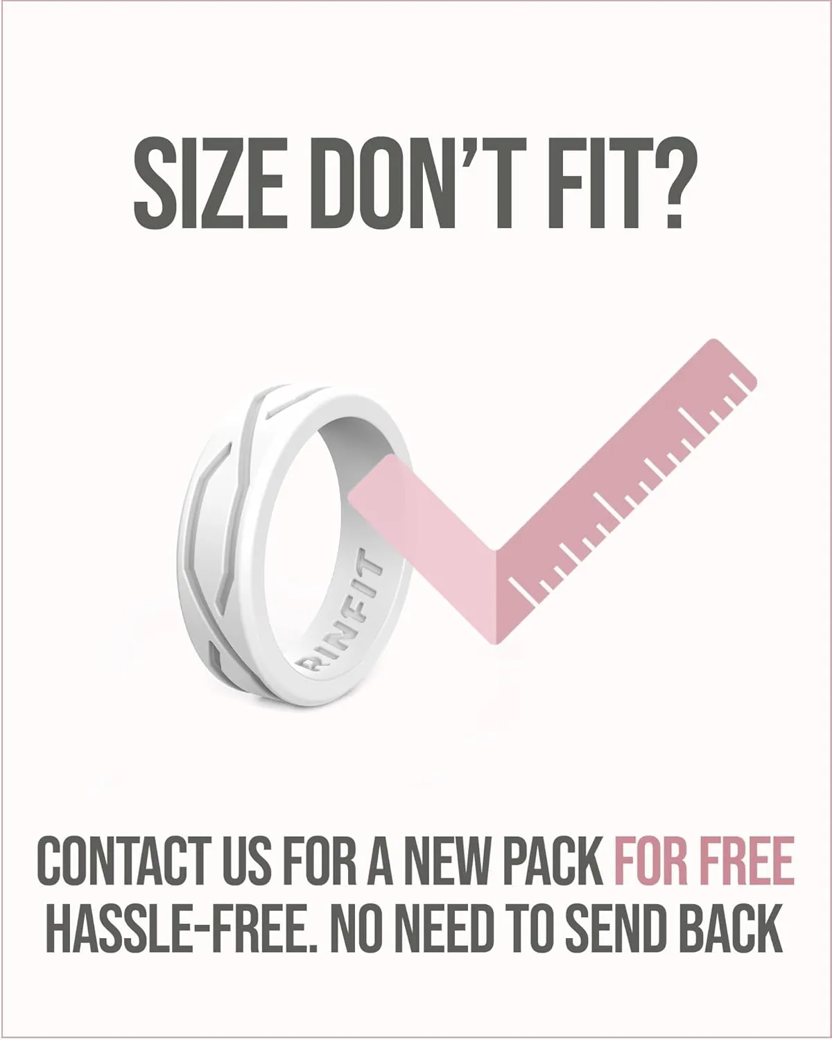 Rinfit Silicone Rings for Women - Womens Wedding Rings - Silicone Wedding Bands - Oval & Pear Rubber Ring - Patented Design