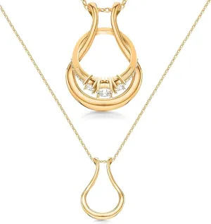 Ring Holder Necklace, Perfect for Holding Wedding and Engagement Rings, Perfect for Mother, Wife, Nurse, Doctor, Wholesale Ring Holder Necklace