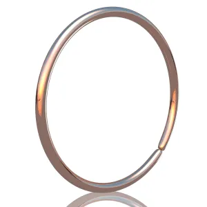 Rose Gold Nose Ring Piercing - 20G Thin 14K Rose Gold-Filled Nose Hoop - 7MM Thin Rose Gold Nose Piercing Jewelry - Handmade Dainty Pink Gold Nose Ring For Women
