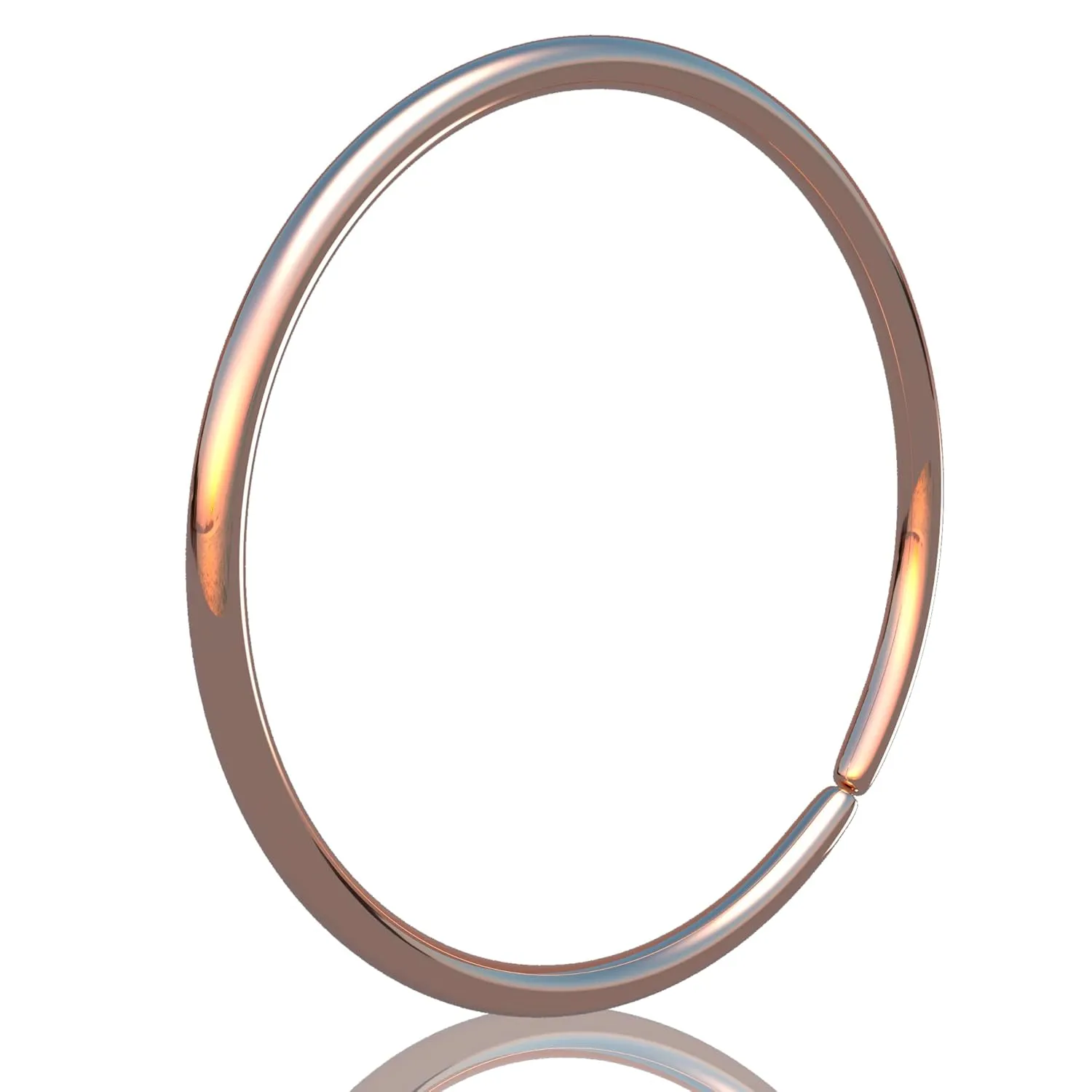 Rose Gold Nose Ring Piercing - 20G Thin 14K Rose Gold-Filled Nose Hoop - 7MM Thin Rose Gold Nose Piercing Jewelry - Handmade Dainty Pink Gold Nose Ring For Women