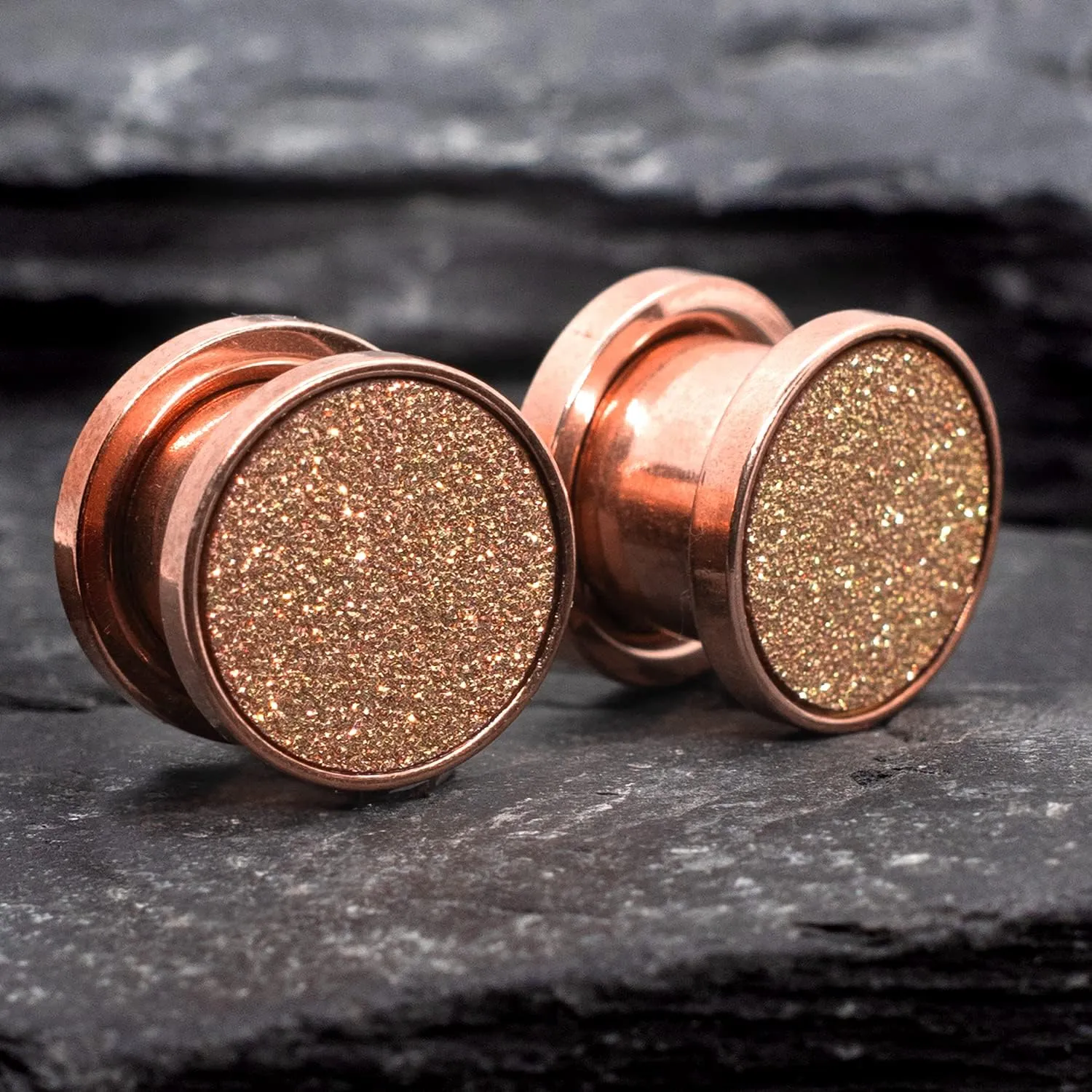 Rose Gold Sandpaper Ear Plug