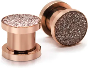 Rose Gold Sandpaper Ear Plug