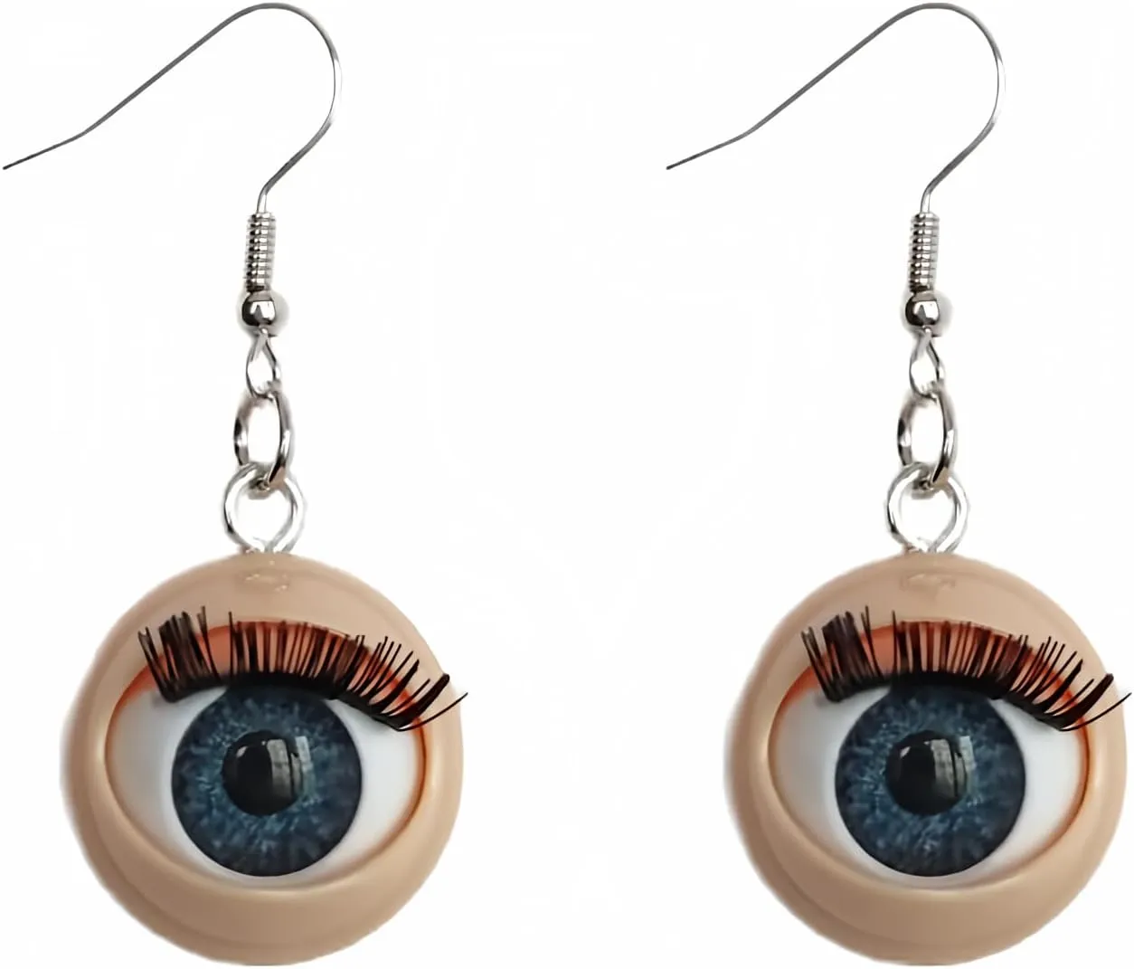 ROSTIVO Halloween Earrings for Women Awful Blinking Doll Eyeball Earrings Weird Lightweight Dangle Earrings Cute Fun Earrings