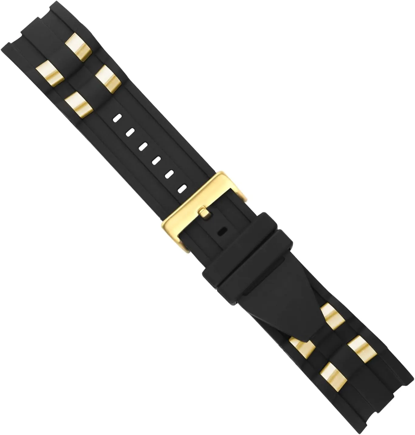 Rubber 26MM Watch Bands Compatible Fit for Invicta Pro Diver 6977 6981 6983 6985 6995 21930 90082 Silicone Strap Wirstband for Men and Women Waterproof Bracelet Watch accessories with Stainless Steel Insert