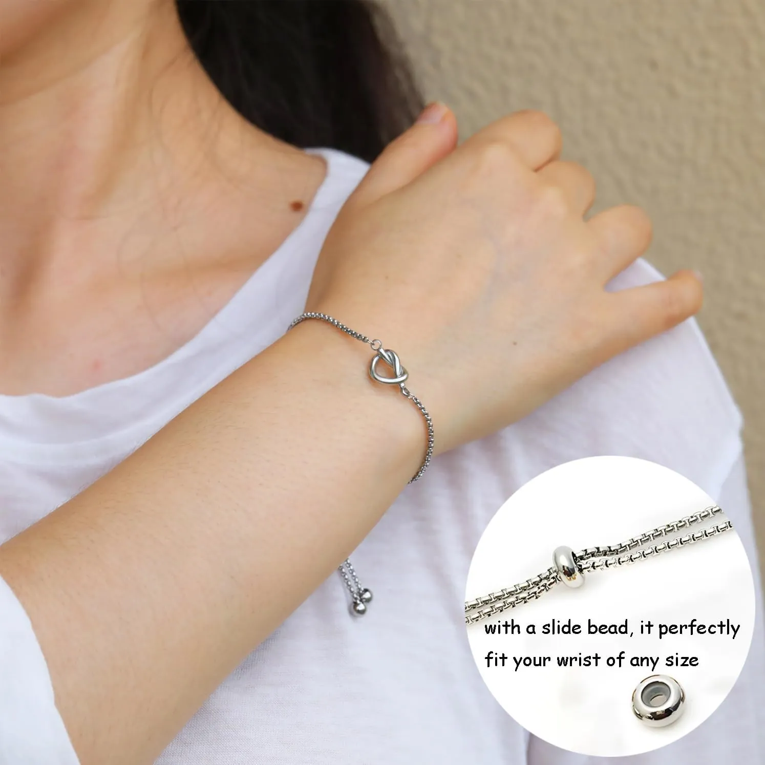 RZKING Bracelets For Women, Evil Eye Sun Moon Wave Charm Bracelets For Women, Friendship Bracelets, Gifts For Sister, Birthday, Thank You, Inspirational Gifts For Women