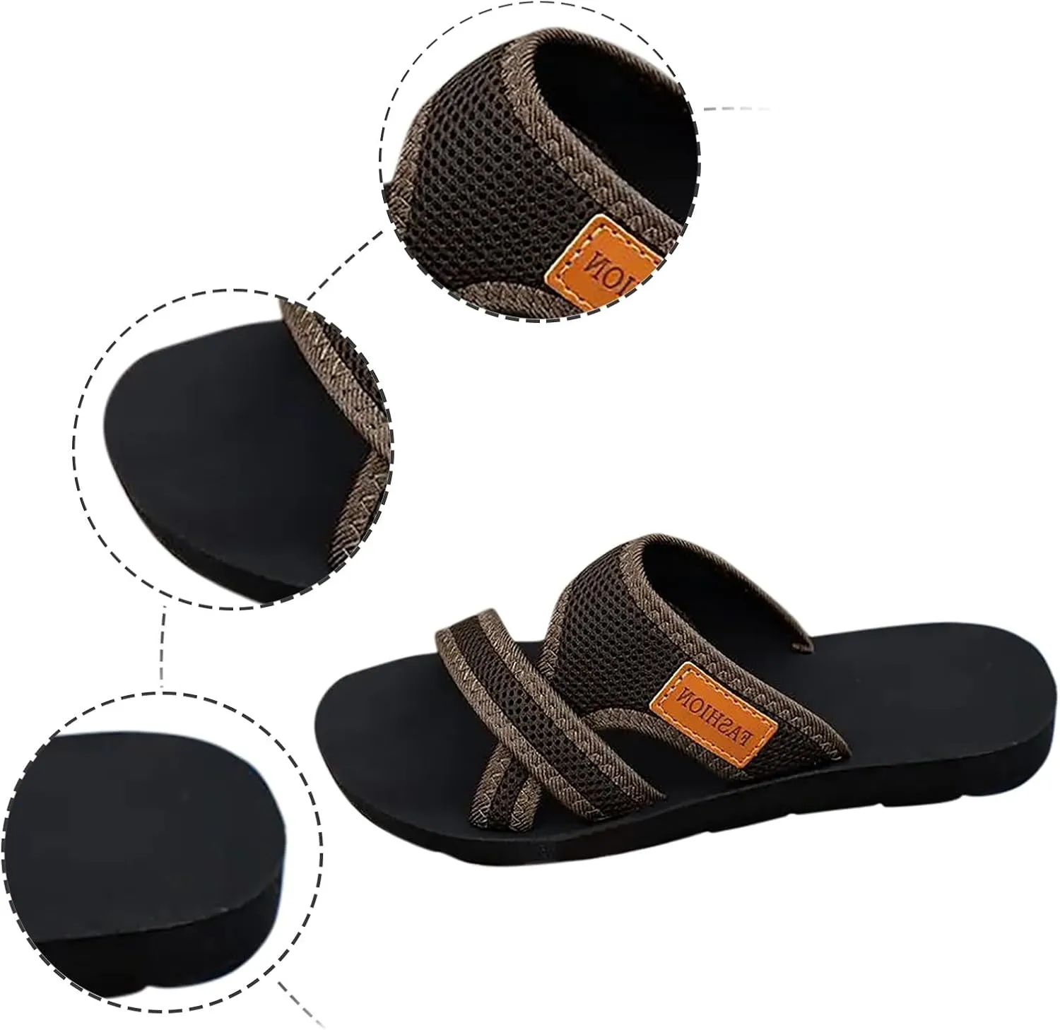 Sandals Comfortable Orthopedic Platform Wedge Flip Flops with Arch Support Cushion Yoga Mat Wide Trendy Flip