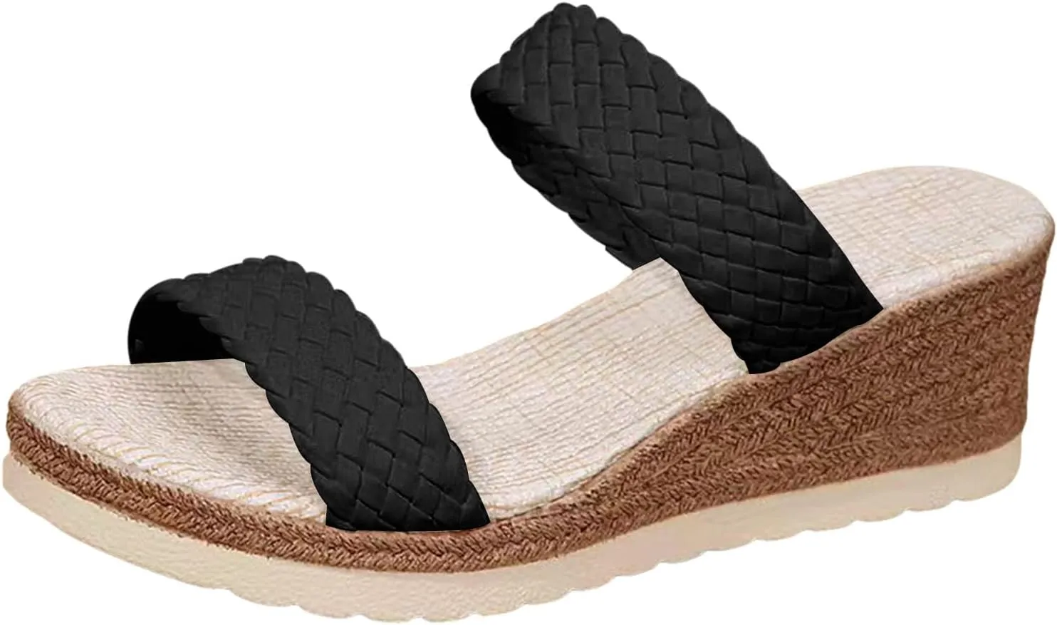 Sandals for Women 2025 Womens Espadrilles Wedges Sandals Ethnic Platform Open Toe Sandal Summer Dress Shoes