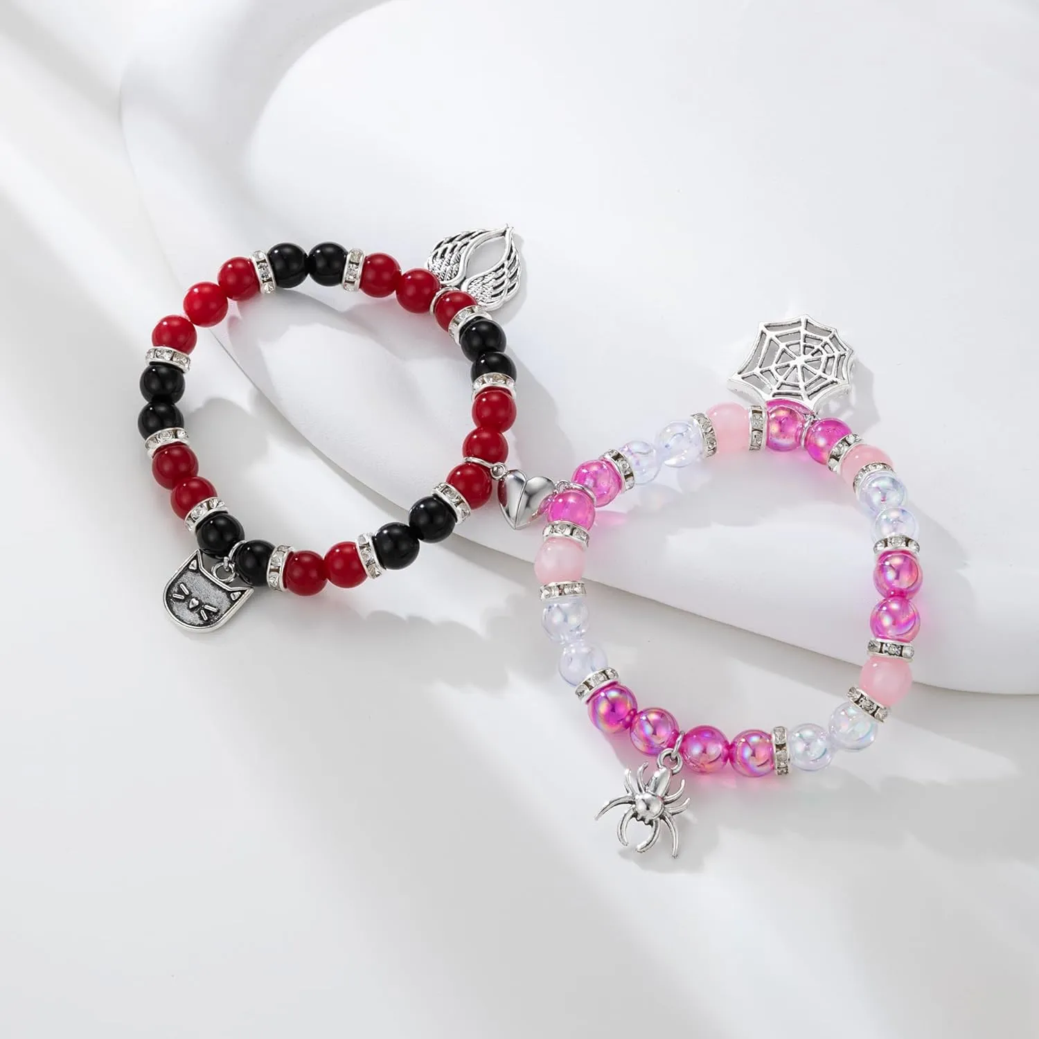 Sanyaa Hazbin Angle Bracelets Anime Merch Cosplay Matching Bracelets Gifts for Women Men