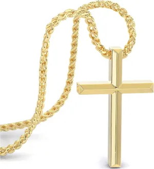 SERASAR Premium Necklace Men [Trust] | Stainless 316L Surgical Steel | Waterproof | Solid Chain | Secure Clasp | Three Colors | Jewelry Box Included