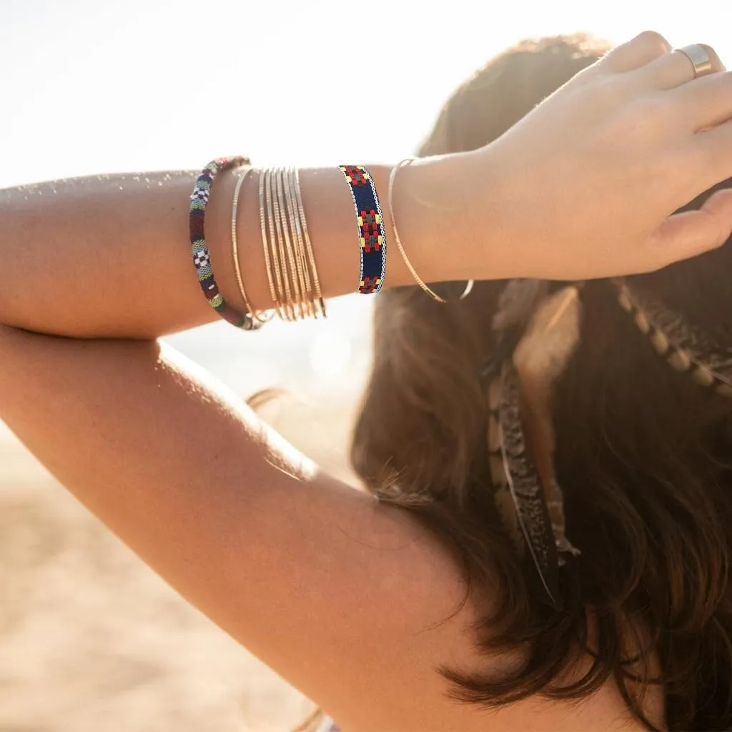 Set of 10 Bohemians Handmade Braided Bracelet Colorful Woven Friendship Bands Adjustable Wristband for Women and Teens