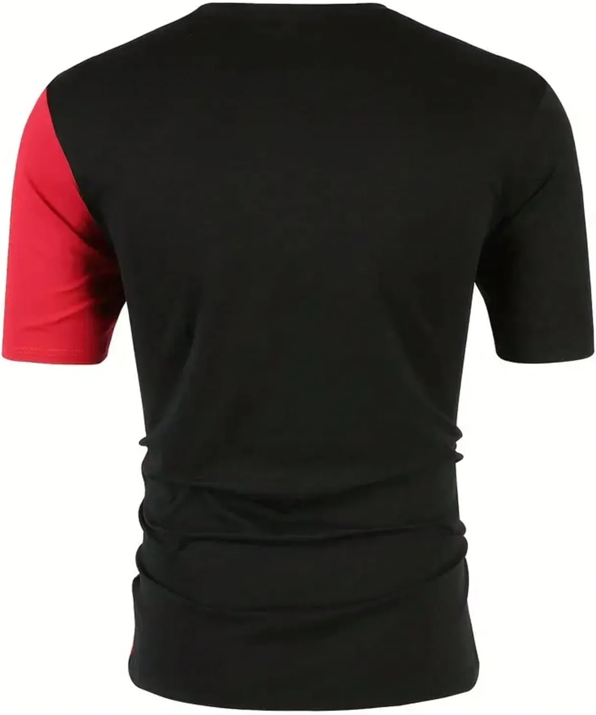 SOLY HUX Men's Color Block Letter Graphic Tops Short Sleeve T Shirt Summer Tee Top