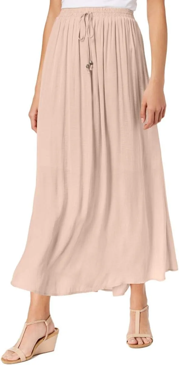 Style & Co. Tie Front Maxi Skirt