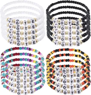 Taouzi Beaded Friendship Bracelets for Women Handmade Elastic Stackable Bracelets Bulk Fashion Boho Jewelry Set for Women Men