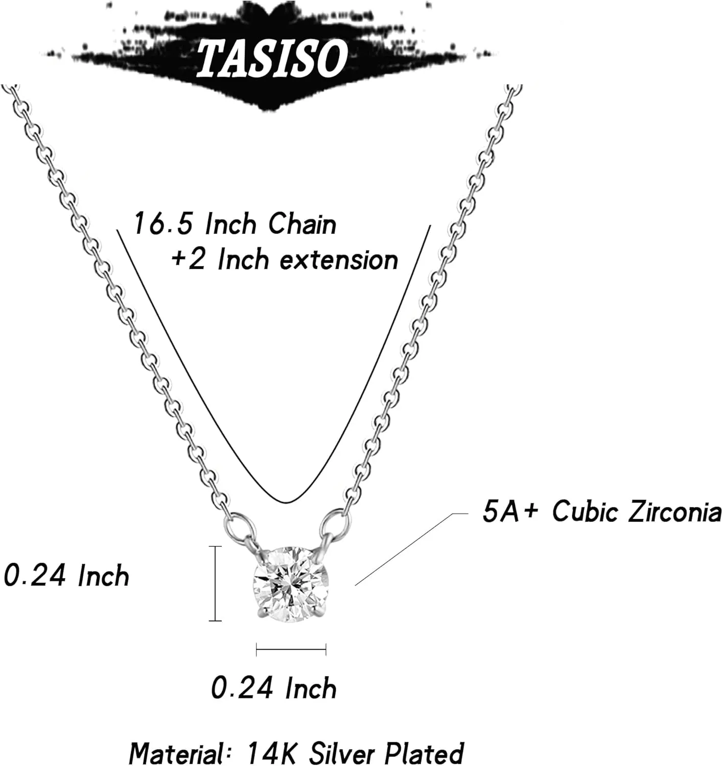 Tasiso Diamond Necklaces for Women Dainty CZ Leaf Necklace 14k Gold Plated Flower Necklace Simple Diamond Choker Necklaces for Women Trendy Prom Jewelry Gifts
