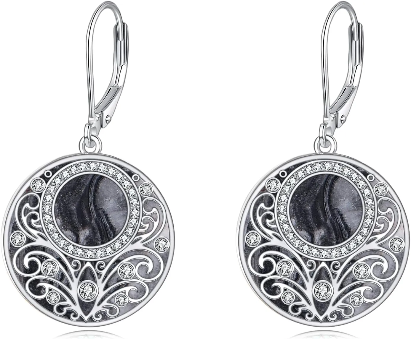 Teardrop Earrings Sterling Silver Filigree Irish Celtic Teardrop Drop Earrings Jewelry Gifts For Women
