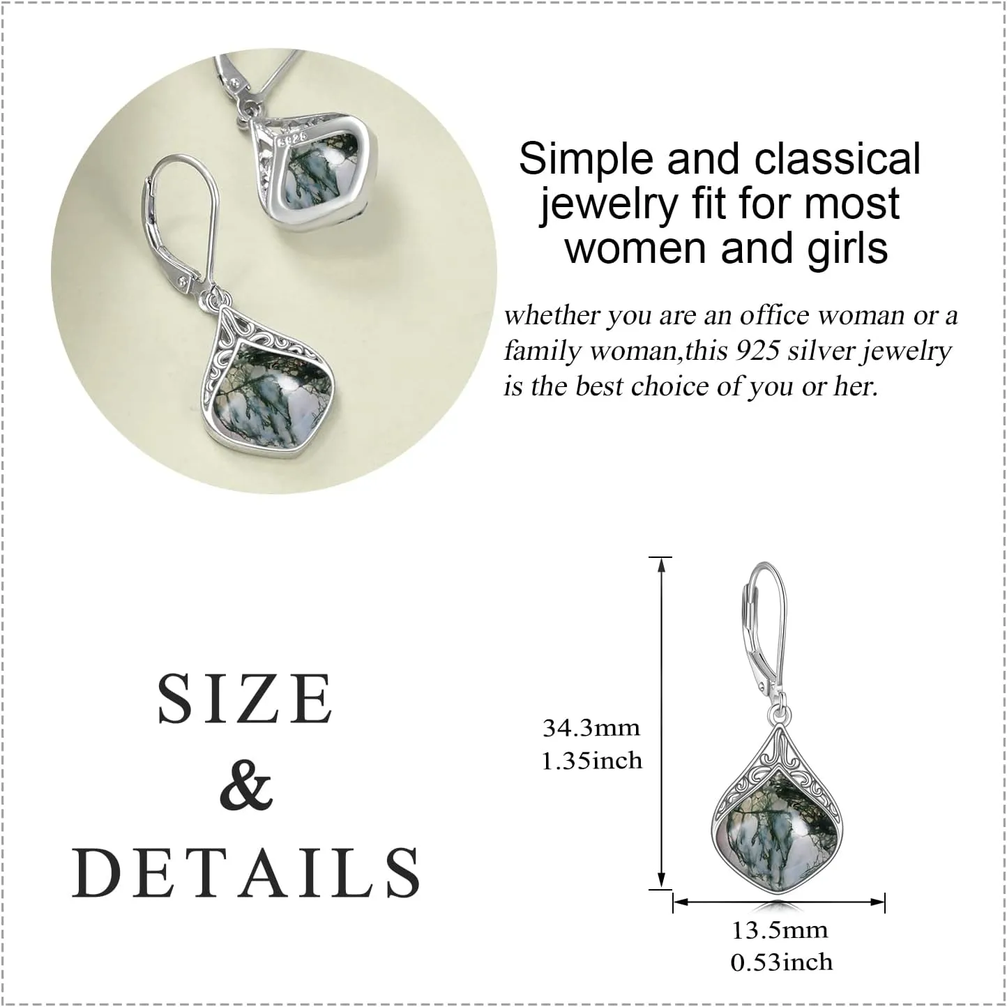 Teardrop Earrings Sterling Silver Filigree Irish Celtic Teardrop Drop Earrings Jewelry Gifts For Women