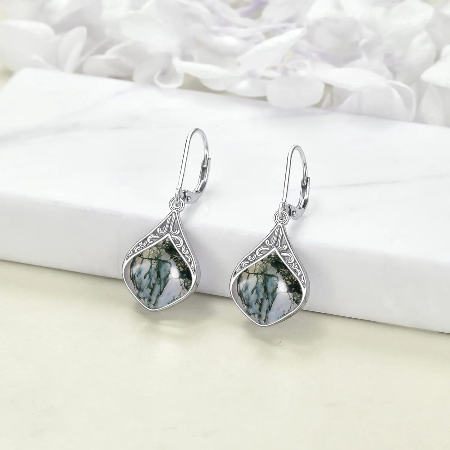 Teardrop Earrings Sterling Silver Filigree Irish Celtic Teardrop Drop Earrings Jewelry Gifts For Women