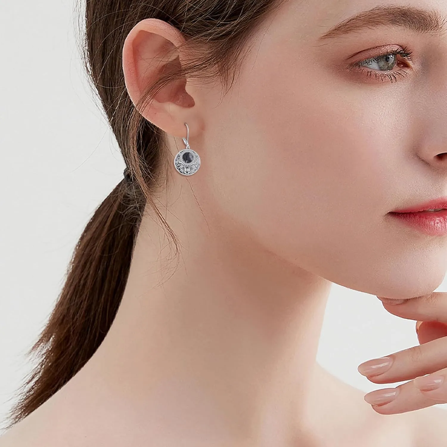 Teardrop Earrings Sterling Silver Filigree Irish Celtic Teardrop Drop Earrings Jewelry Gifts For Women