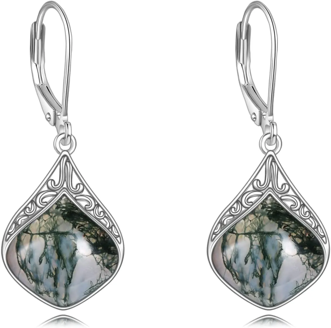 Teardrop Earrings Sterling Silver Filigree Irish Celtic Teardrop Drop Earrings Jewelry Gifts For Women