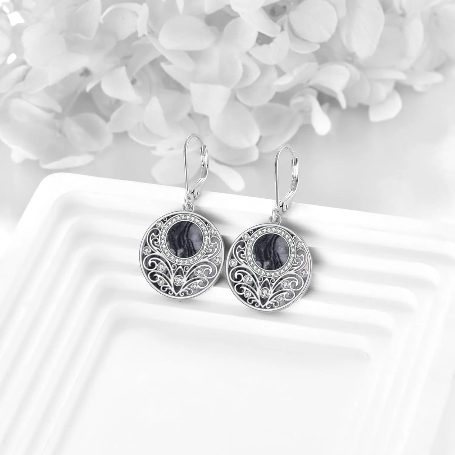 Teardrop Earrings Sterling Silver Filigree Irish Celtic Teardrop Drop Earrings Jewelry Gifts For Women