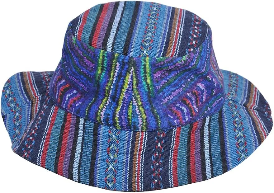 THE COLLECTION ROYAL Hippie Patch Boho Hippy Rave Festival Gear Cotton Bucket Hat for Men and Women